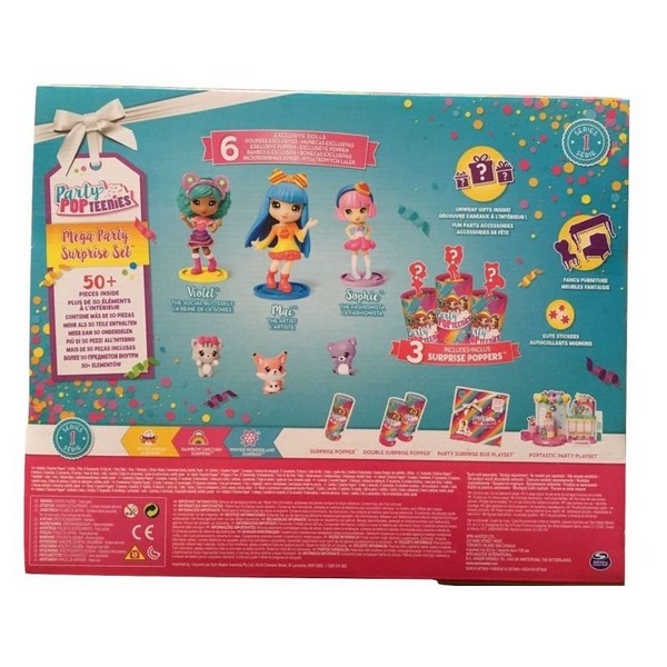 Продукт Spin Master - Popteenies - Парти комплект, над 50 части - 0 - BG Hlapeta